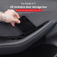 Load image into Gallery viewer, 2Pcs Car Door Interior Center Console Gap Armrest Holder Organizer Container Pocket Storage Box Holder For Tesla Model3 Y
