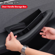 Load image into Gallery viewer, 2Pcs Car Door Interior Center Console Gap Armrest Holder Organizer Container Pocket Storage Box Holder For Tesla Model3 Y
