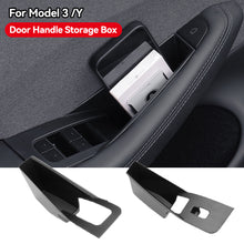 Load image into Gallery viewer, 2Pcs Car Door Interior Center Console Gap Armrest Holder Organizer Container Pocket Storage Box Holder For Tesla Model3 Y
