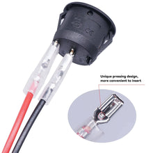 Load image into Gallery viewer, 2Pcs 20mm Car Round Rocker Switch ON Off 12 Volt Toggle Switch 12V Automotive RV 2 Pin Switch With Wire
