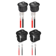 Load image into Gallery viewer, 2Pcs 20mm Car Round Rocker Switch ON Off 12 Volt Toggle Switch 12V Automotive RV 2 Pin Switch With Wire
