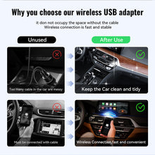 Load image into Gallery viewer, 2 in1 Mini Wired to Wireless CarPlay Adapter Android Auto Smart Box Plug and Play Auto Connection OTA Update
