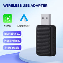 Load image into Gallery viewer, 2 in1 Mini Wired to Wireless CarPlay Adapter Android Auto Smart Box Plug and Play Auto Connection OTA Update
