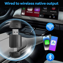 Load image into Gallery viewer, 2in1 Wireless CarPlay Adapter&amp;Android Auto Dual interface Type-C/USB Mini Box Carplay Wired to Wireless Bluetooth Plug and Play

