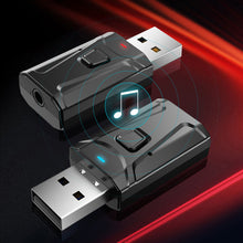 Load image into Gallery viewer, 4 in 1 Bluetooth 5.0 Transmitter Receiver Adapter with 3.5mm AUX for TV PC Headphones Home Stereo Car HIFI Audio
