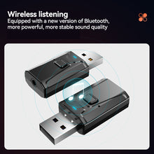 Load image into Gallery viewer, 4 in 1 Bluetooth 5.0 Transmitter Receiver Adapter with 3.5mm AUX for TV PC Headphones Home Stereo Car HIFI Audio
