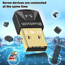 Load image into Gallery viewer, USB Bluetooth 5.4 Adapter Transmitter Receiver Audio Bluetooth Wireless USB Adapter for Computer PC Laptop
