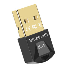 Load image into Gallery viewer, USB Bluetooth 5.4 Adapter Transmitter Receiver Audio Bluetooth Wireless USB Adapter for Computer PC Laptop
