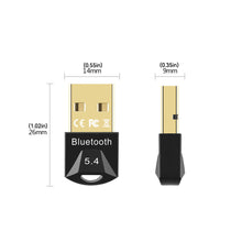 Load image into Gallery viewer, USB Bluetooth 5.4 Adapter Transmitter Receiver Audio Bluetooth Wireless USB Adapter for Computer PC Laptop
