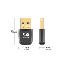 Load image into Gallery viewer, USB Bluetooth 5.4 Adapter Receiver Transmitter Drive free for PC Speaker Wireless Mouse Keyboard Music Audio
