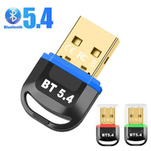 Load image into Gallery viewer, USB Bluetooth 5.4 Adapter Drive free Receiver Transmitter for PC Speaker Wireless Mouse Keyboard Music Audio
