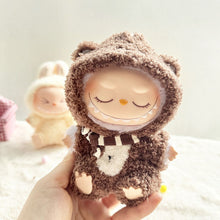 Load image into Gallery viewer, Cozy Winter Bear Onesie For 17cm Labubu Dolls Fashionable Clothes Animal-themed Doll Clothes Dolls Mini Fashion Accessories
