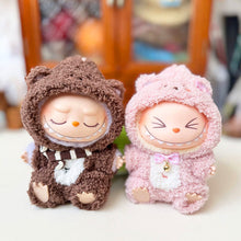 Load image into Gallery viewer, Cozy Winter Bear Onesie For 17cm Labubu Dolls Fashionable Clothes Animal-themed Doll Clothes Dolls Mini Fashion Accessories
