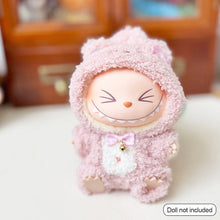 Load image into Gallery viewer, Cozy Winter Bear Onesie For 17cm Labubu Dolls Fashionable Clothes Animal-themed Doll Clothes Dolls Mini Fashion Accessories
