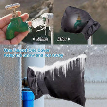 Load image into Gallery viewer, Winter Waterproof Outdoor Faucet Cover Outside Garden Faucet Freeze Protection Sock Reusable Tap Protector

