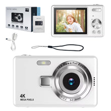 Load image into Gallery viewer, 4K HD 1080P Digital Camera Anti-Shake Autofocus Vlogging Camera 96MP Portable Vlogging Camera 16X Zoom for Kids Adults Beginners
