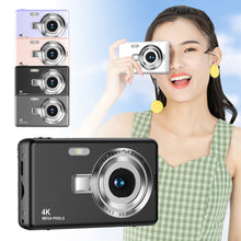 Load image into Gallery viewer, 4K HD 1080P Digital Camera Anti-Shake Autofocus Vlogging Camera 96MP Portable Vlogging Camera 16X Zoom for Kids Adults Beginners
