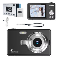 Load image into Gallery viewer, 4K HD 1080P Digital Camera Anti-Shake Autofocus Vlogging Camera 96MP Portable Vlogging Camera 16X Zoom for Kids Adults Beginners
