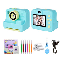 Load image into Gallery viewer, Instant Print Portable Camera with Large Screen 40MP Clarity Compact Portable Multifunctional Kids Camera with Color Pens Set

