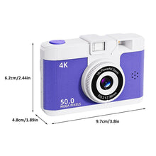Load image into Gallery viewer, HD Retro Digital Camera 16x Digital Zoom Video WIFI Wireless Transmission Mini Photography Camera for Travel Students Compact
