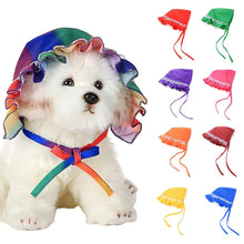 Load image into Gallery viewer, Puppy Sun Hat Breathable Sun Visor Cap Dog Sun Protection Hat Pet Hat Summer Dog Cap Dog Sunbonnet for Puppy
