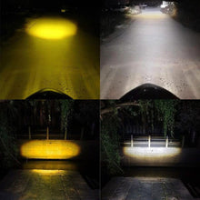 Load image into Gallery viewer, H4 Motorcycle LED Headlight Scooter Aluminum Motorbike Dual Lens Light Bulb DRL
