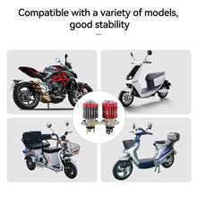 Load image into Gallery viewer, H4 Motorcycle LED Headlight Scooter Aluminum Motorbike Dual Lens Light Bulb DRL

