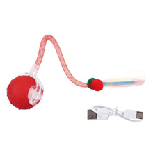 Load image into Gallery viewer, Cat Interactive Ball Toys Automatic Rolling Ball Faux Tail Electric Cat Toys Rechargeable Self-moving Kitten Toys
