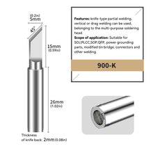 Load image into Gallery viewer, 900M I B K 3C Series Pure Copper Soldering Iron Tip Electric Tin Tip for Soldering Iron Soldering Supplies
