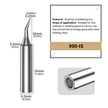 Load image into Gallery viewer, 900M I B K 3C Series Pure Copper Soldering Iron Tip Electric Tin Tip for Soldering Iron Soldering Supplies

