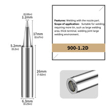 Load image into Gallery viewer, 900M I B K 3C Series Pure Copper Soldering Iron Tip Electric Tin Tip for Soldering Iron Soldering Supplies

