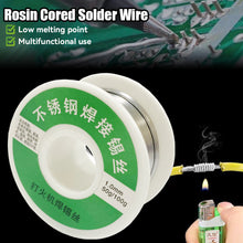Load image into Gallery viewer, 15/85 Solder Wire 1.0mm Rosin Core Tin Solder Wire Soldering Welding Flux 2.2% Iron Wire Reel 50g
