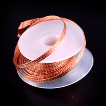Load image into Gallery viewer, Desoldering Braid Tape Copper Welding Solder Remover 1.5-3.5mm Wire Soldering Wick Tin Lead Cord Flux BGA Repair Tool
