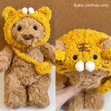 Load image into Gallery viewer, For Labubu 15cm Cute Sunflower Cotton Doll Headgear Universal Versatile Hooded Sweatshirt Scarf Bone Puppy Paw Print Cat Clothes
