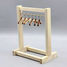 Load image into Gallery viewer, For Labubu Hanging Clothes Hangers Wooden Clothes Hangers for Supporting Dolls Doll Clothes 20cm Doll Clothes Matching
