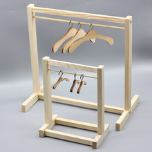 Load image into Gallery viewer, For Labubu Hanging Clothes Hangers Wooden Clothes Hangers for Supporting Dolls Doll Clothes 20cm Doll Clothes Matching
