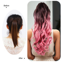 Load image into Gallery viewer, Hair Extensions Ponytail Wigs 18 Inch Long Curly Hair Fluffy Natural Synthetic Hair Extensions
