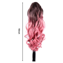 Load image into Gallery viewer, Hair Extensions Ponytail Wigs 18 Inch Long Curly Hair Fluffy Natural Synthetic Hair Extensions
