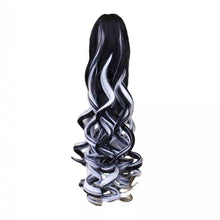 Load image into Gallery viewer, Cross Dyed Curly Hair Wig Ponytail Women's Long Curly Hair Invisible Clip Style Ponytail Hair Extensions
