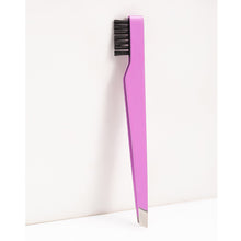 Load image into Gallery viewer, Stainless Steel 2-in-1 Brush Eyebrow Clip Brush Diagonal Tweezers Eyebrow Trimming Hair Removal Beard Beauty Tool
