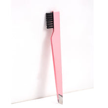 Load image into Gallery viewer, Stainless Steel 2-in-1 Brush Eyebrow Clip Brush Diagonal Tweezers Eyebrow Trimming Hair Removal Beard Beauty Tool
