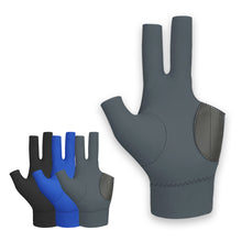Load image into Gallery viewer, 1PC Three-Finger Billiard Gloves With Non-Slip Pad High Elastic Breathable Sports Gloves For Left Hand Billiard Supplies
