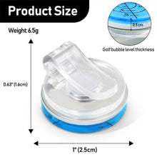 Load image into Gallery viewer, 1PC Portable Plastic Golf Mark High Precision Bubble Level Cap Clamp Magnet Adsorbing Golf Supplies
