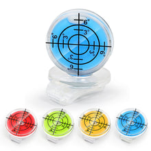 Load image into Gallery viewer, 1PC Portable Plastic Golf Mark High Precision Bubble Level Cap Clamp Magnet Adsorbing Golf Supplies
