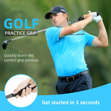 Load image into Gallery viewer, 1PC Golf Rubber Grips Beginner Swing Aid Exerciser To Correct Grip Position Golf Supplies
