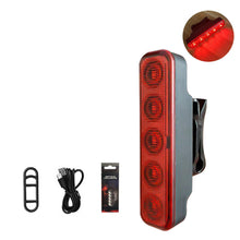 Load image into Gallery viewer, 1PC Bike 5 LED Variable Taillight Balance Car Helmet Backpack Strap Warning Light Type-C Charging Riding Equipment
