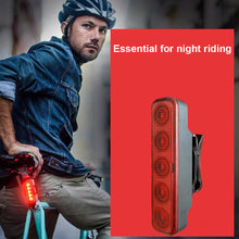 Load image into Gallery viewer, 1PC Bike 5 LED Variable Taillight Balance Car Helmet Backpack Strap Warning Light Type-C Charging Riding Equipment
