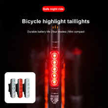 Load image into Gallery viewer, 1PC Bike 5 LED Variable Taillight Balance Car Helmet Backpack Strap Warning Light Type-C Charging Riding Equipment
