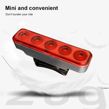 Load image into Gallery viewer, 1PC Bike 5 LED Variable Taillight Balance Car Helmet Backpack Strap Warning Light Type-C Charging Riding Equipment
