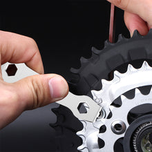 Load image into Gallery viewer, 1PC Mountain Bike Tooth Plate Nail Fixed Wrench Slotted Screw Tooth Plate Nail Removal Tool Bicycle Maintenance Supplies
